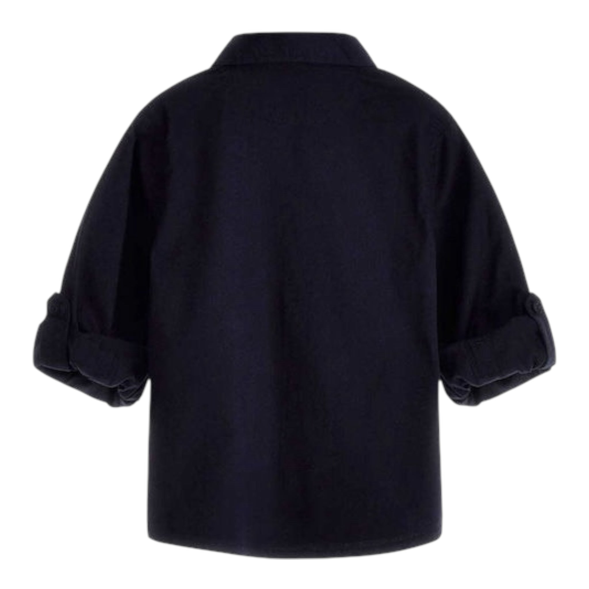 Guess Camicia Tinta Unita con Logo per Bambino N3YH04WE5W0J BLU GUESS 