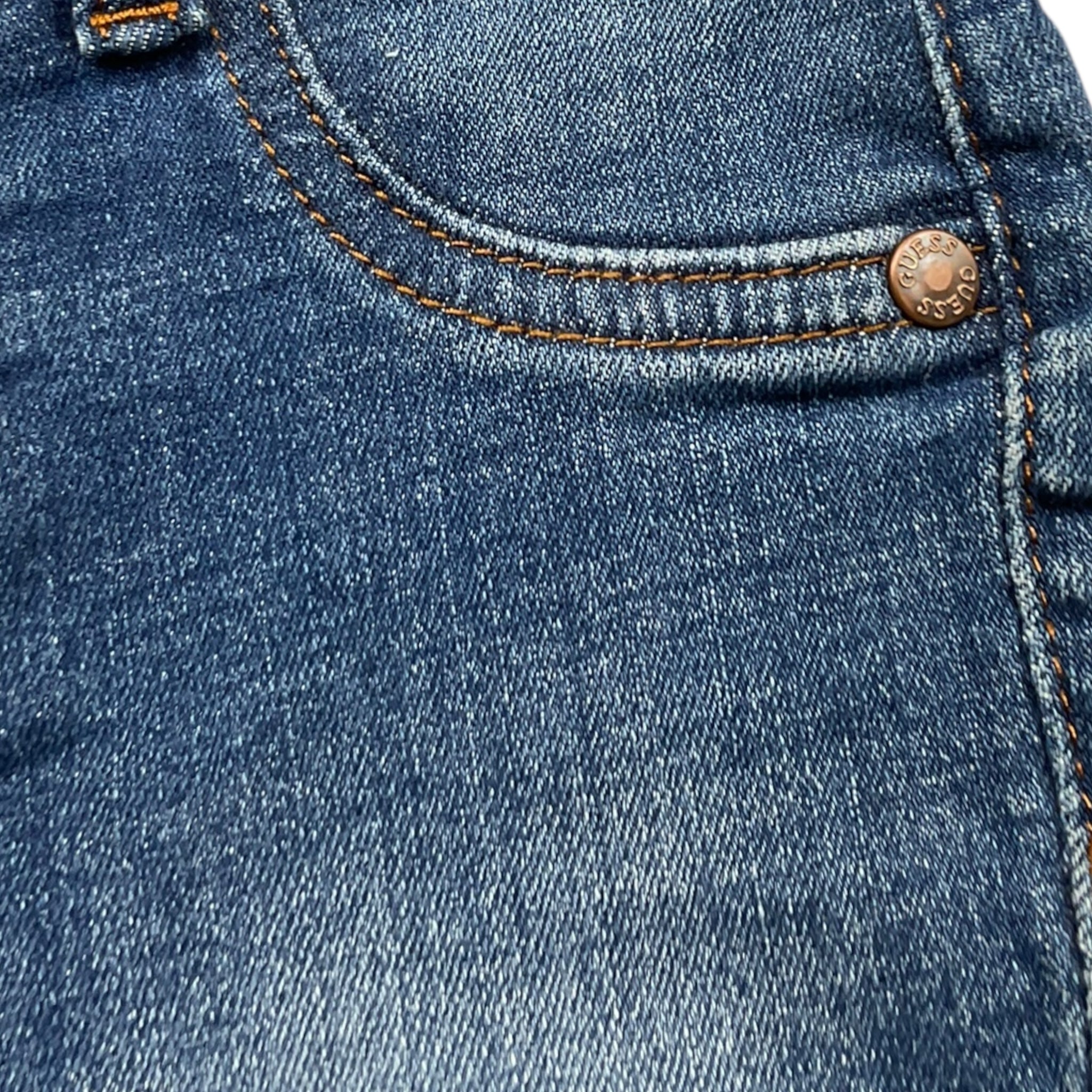 Guess Bermuda Tinta Unita In Denim per Neonato N4RD12D52Z0 BLU GUESS 