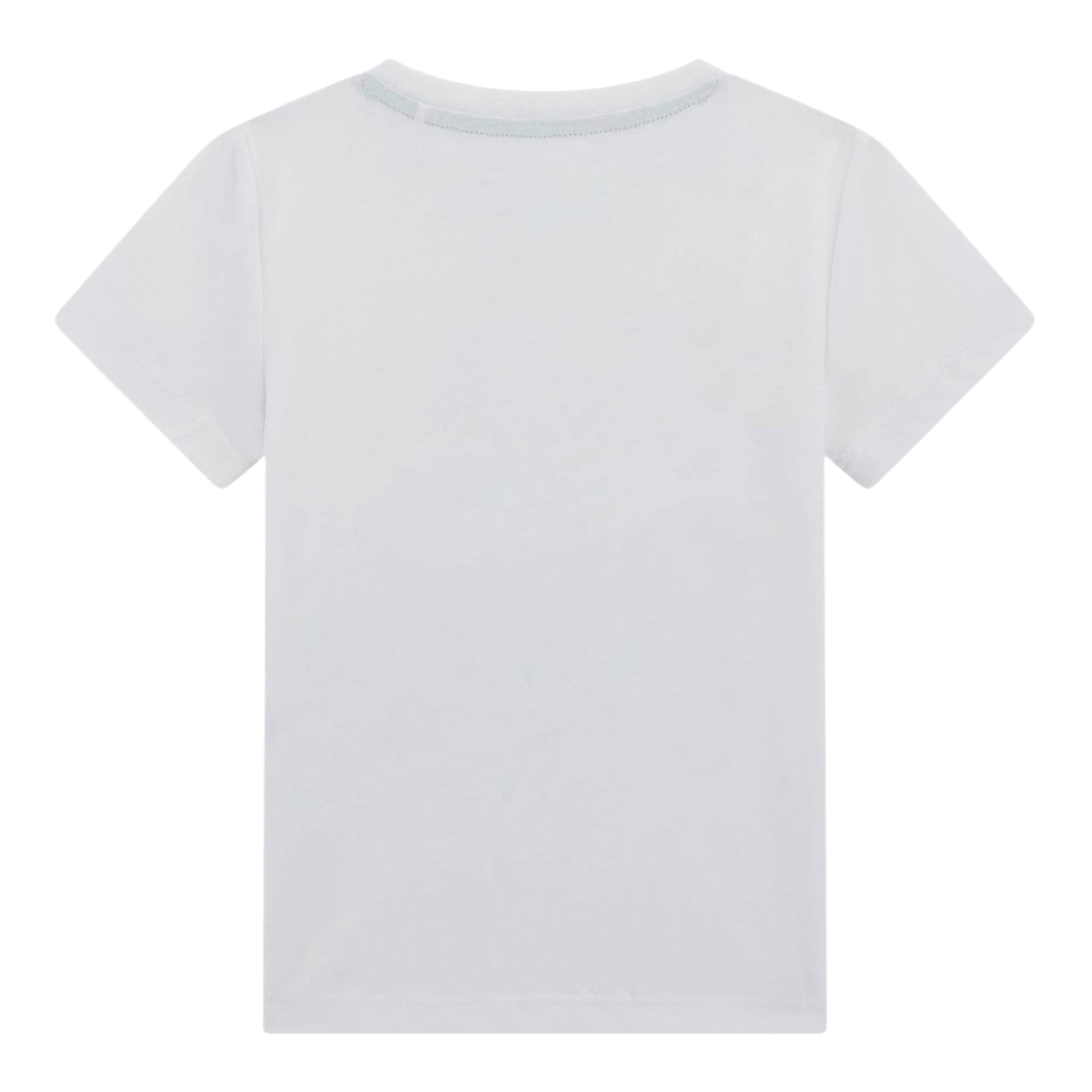 Guess T-Shirt Gircollo Tinta Unita con Stampa per Neonato N5GI16K8HM4 BIANCO GUESS 