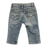 Guess Jeans Tinta Unita con Girovita Regolabile per Neonato N5RA07D52Z0 AZZURRO GUESS 