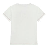 Guess T-Shirt Girocollo Tinta Unita con Stampa per Bambino N5RI02K8HM4 BIANCO GUESS 