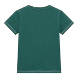 Guess T-Shirt Girocollo Tinta Unita con Stampa per Neonato N5RI02K8HM4N VERDE GUESS 