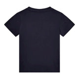 Guess T-Shirt Girocollo Tinta Unita con Stampe per Bambino N5RI23K8HM4X BLU GUESS 