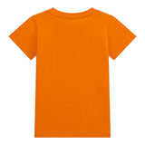 Guess T-Shirt Girocollo Tinta Unita con Stampa per Bambino N5RI25K8HM4 ARANCIONE GUESS 