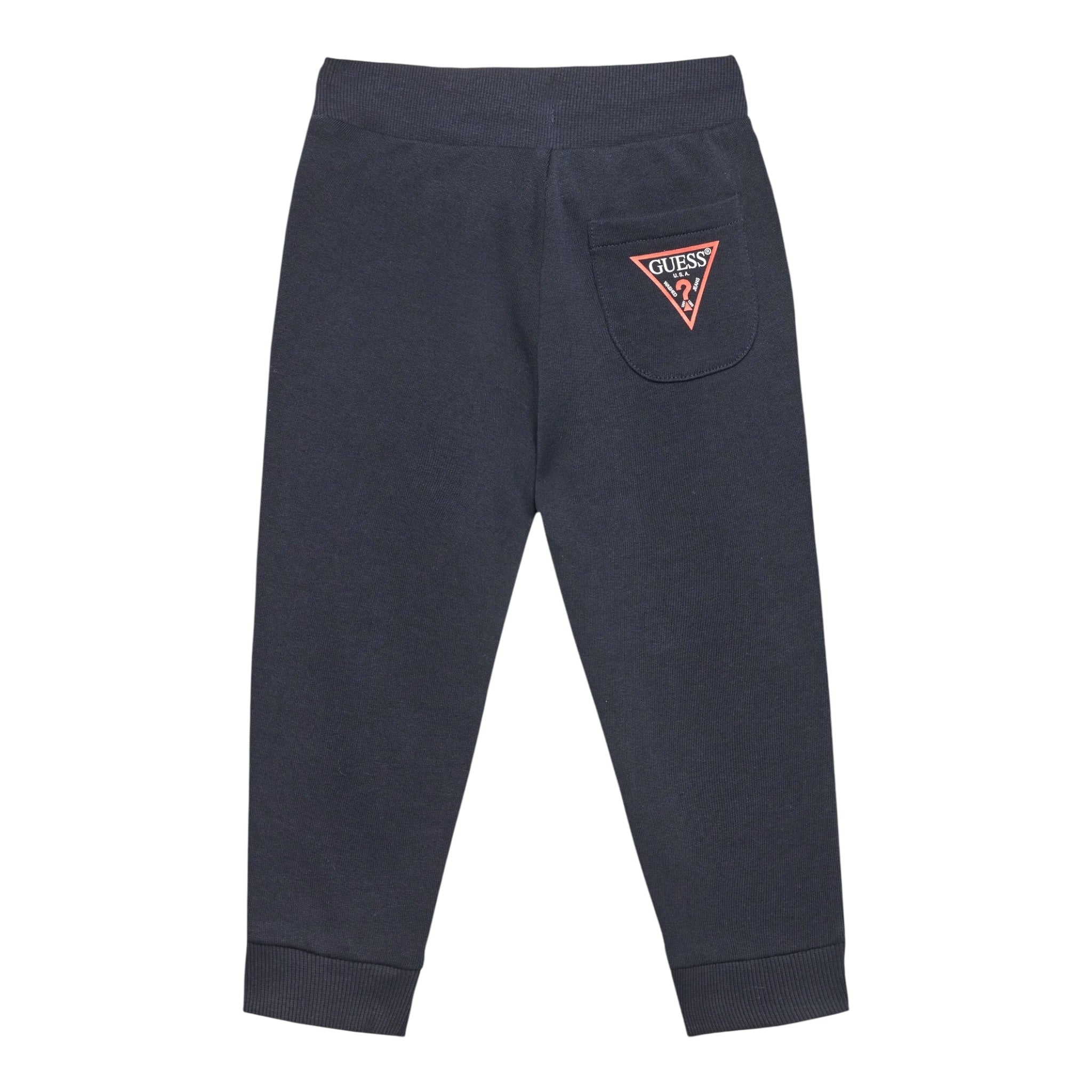 Guess Pantalone Tuta Tinta Unita con Logo per Neonato N93Q17KAUG0 BLU GUESS 