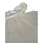 Gugu Gaga Abito Cerimonia tinta unita con Tulle Avorio per Neonata GF6085I AVORIO GUGU GAGA 
