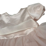 Gugu Gaga Abito Cerimonia tinta unita con Tulle Rosa per Neonata GF6085I ROSA GUGU GAGA 