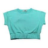 Hinnominate T-Shirt Girocollo tinta unita con Stampa Verde Acqua per Bambina 3646M0114 VERDE ACQUA HINNOMINATE 