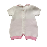 I Delfi Pagliaccetto Bicolore con Logo per Neonata 25P5028 BIANCO/ROSA I DELFI 
