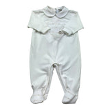 I Delfi Tutina Manica Lunga Tinta Unita per Neonata 25P5100 BIANCO I DELFI 