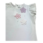 I Delfi Completo 2 Pezzi Canotta-Short per Neonata 25P5155 BIANCO/ROSA I DELFI 