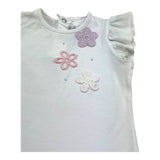 I Delfi Completo 2 Pezzi Canotta-Short per Neonata 25P5155 BIANCO/ROSA I DELFI 