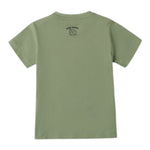 I Do T-Shirt Girocollo Tinta Unita con Stampa per Bambino 4B459 VERDE I DO 