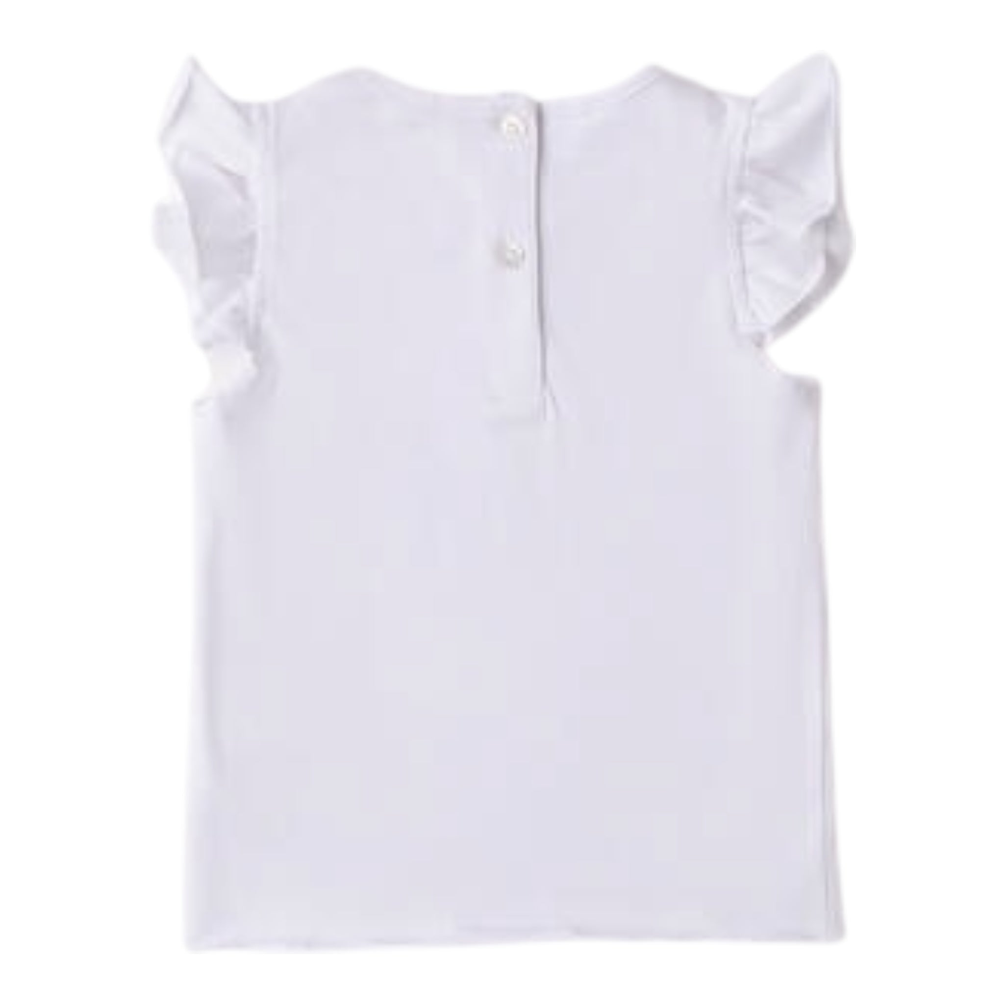 I Do T-Shirt Girocollo Tinta Unita con Stampa per Bambina 4B517 BIANCO I DO 
