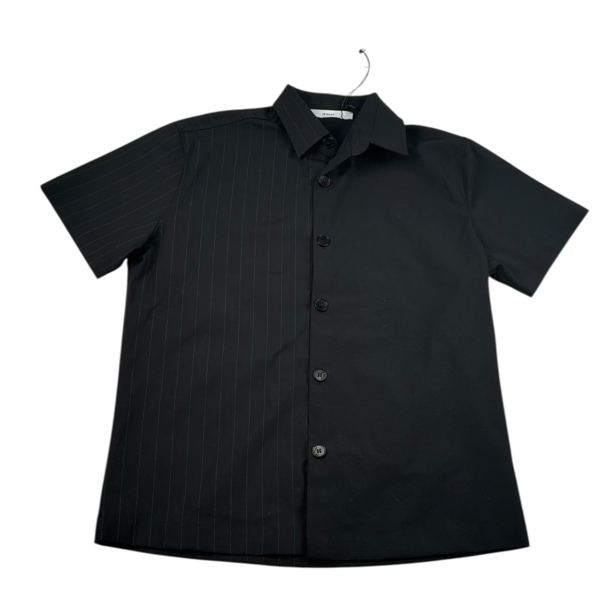 I'Am Brian Camicia Mezza Manica Tinta Unita per Bambino CA3293JX NERO I'AM BRIAN 