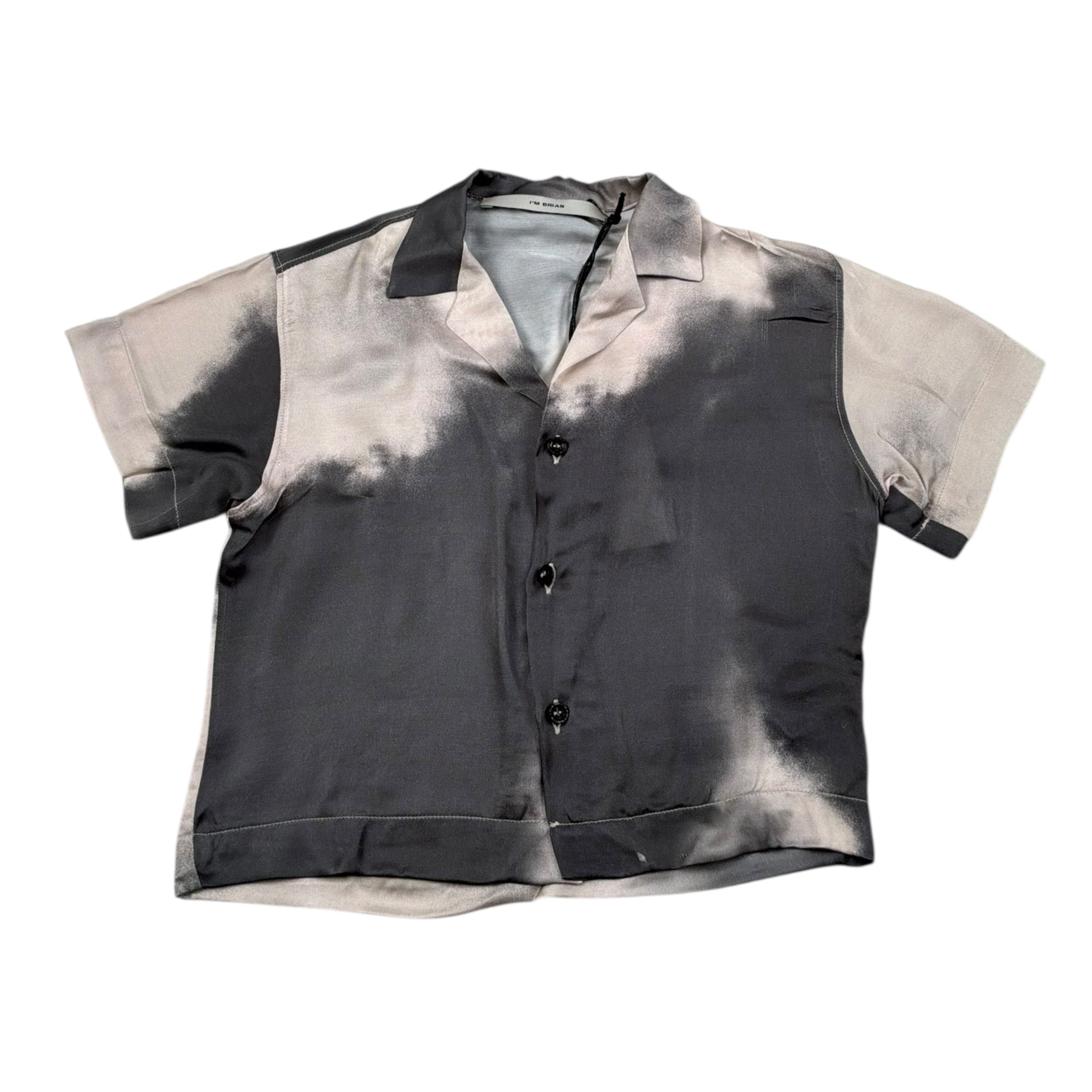 I'M Brian Camicia Mezza Manica Bicolore con Fantasia per Neonato CA3288JNX GRIGIO I'M BRIAN 