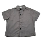 I'M Brian Camicia Mezza Manica Tinta Unita per Neonato CA3298JN GRIGIO I'M BRIAN 