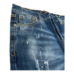 I'M Brian Jeans Tinta Unita con Strappi E Girovita Regolabile per Bambino MIRKO BLU I'M BRIAN 