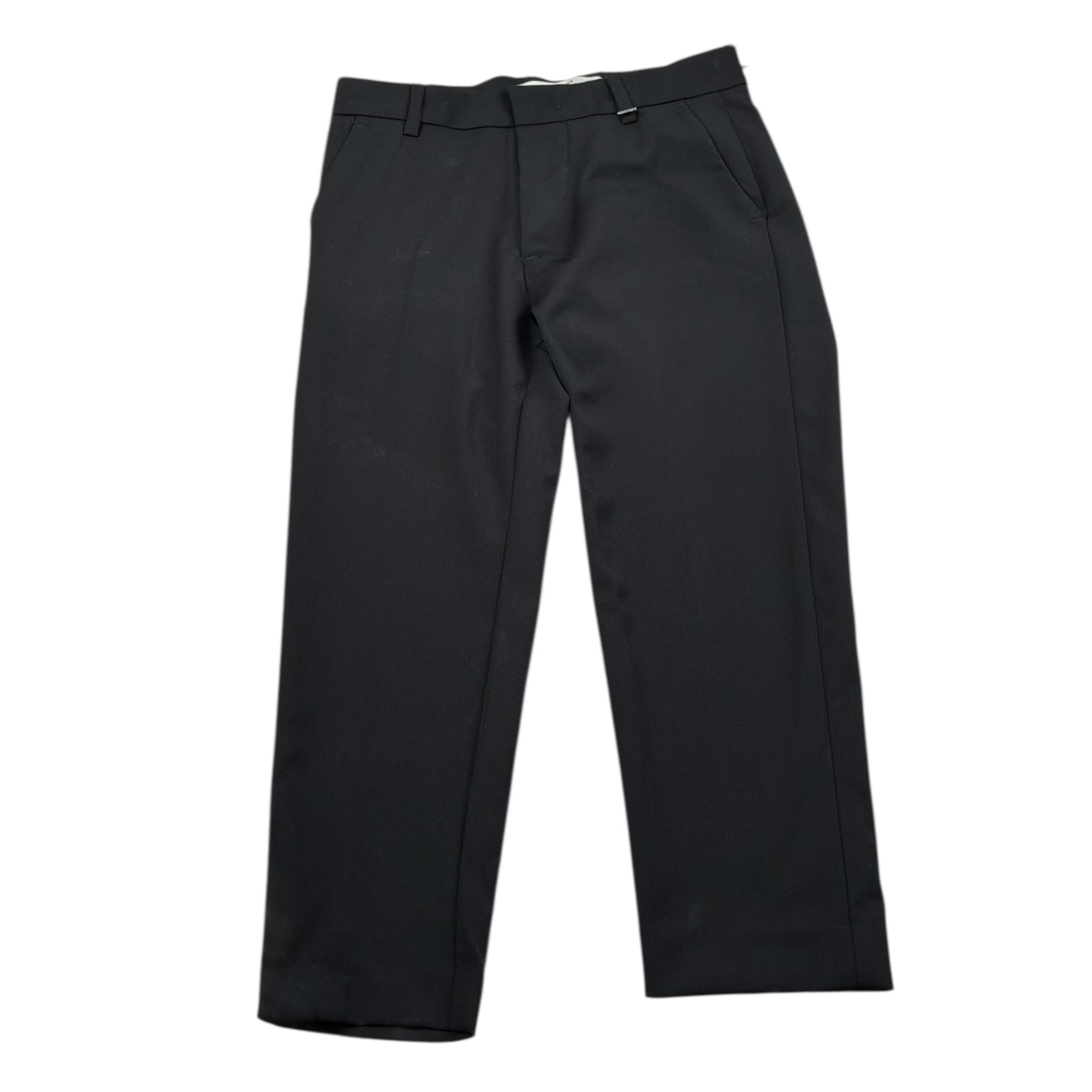 I'M Brian Pantalone Tinta Unita con Elastico In Vita per Bambino PA3234J NERO I'M BRIAN 