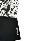 Iceberg Completo 2 Pezzi T-Shirt-Bermuda Bianco/Nero per Bambino CMBICE5101JX BIANCO/NERO ICEBERG 