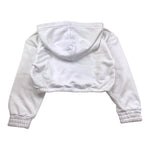 Iceberg Felpa Tinta Unita con Cappuccio E Brillantini per Bambina MFICE4150J BIANCO ICEBERG 