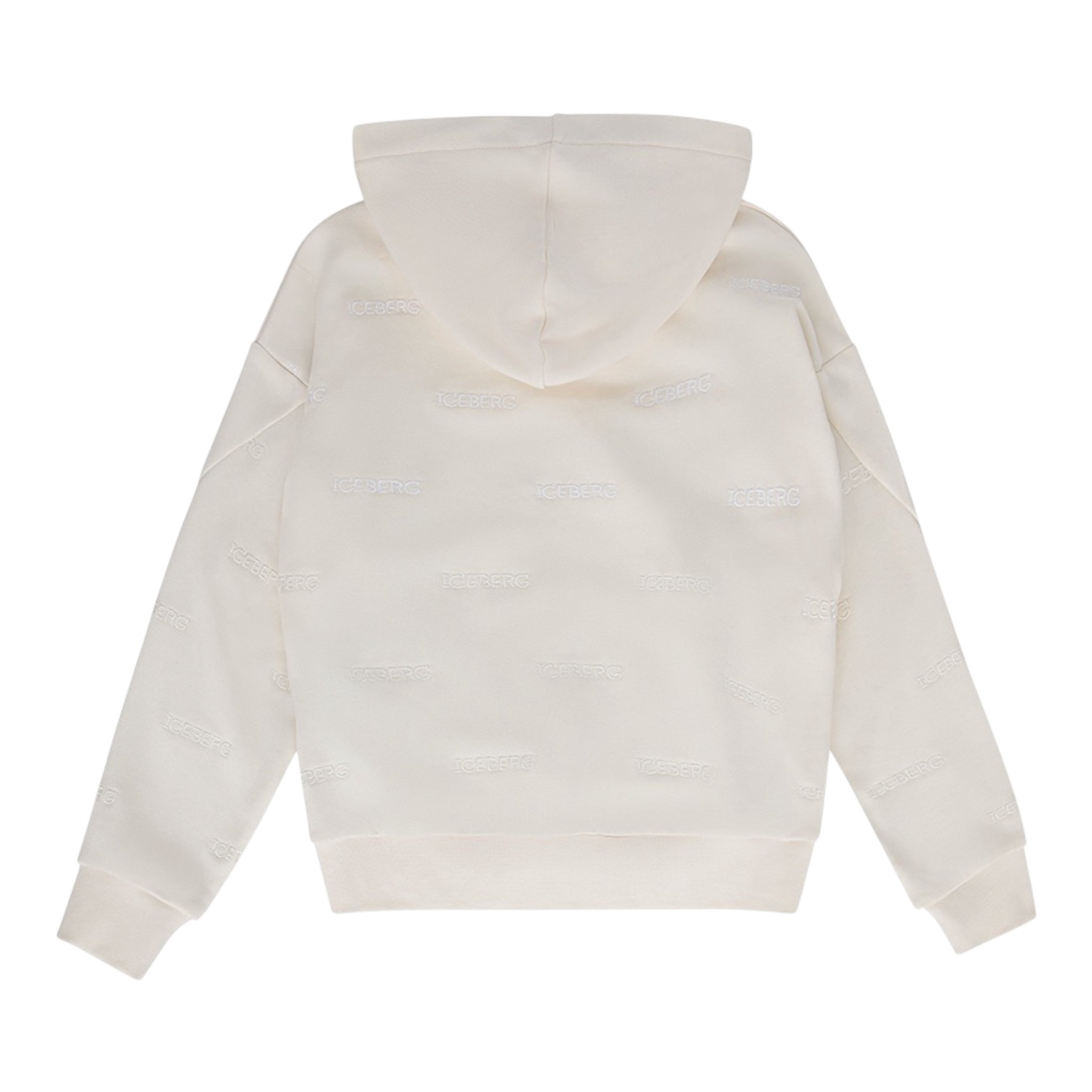 Iceberg Felpa Tinta Unita con Cappuccio per Bambino MFICE5110JX BIANCO ICEBERG 