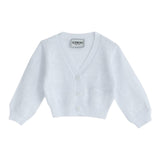 Iceberg Cardigan Tinta Unita Traforato per Bambina MGICE5152B BIANCO ICEBERG 