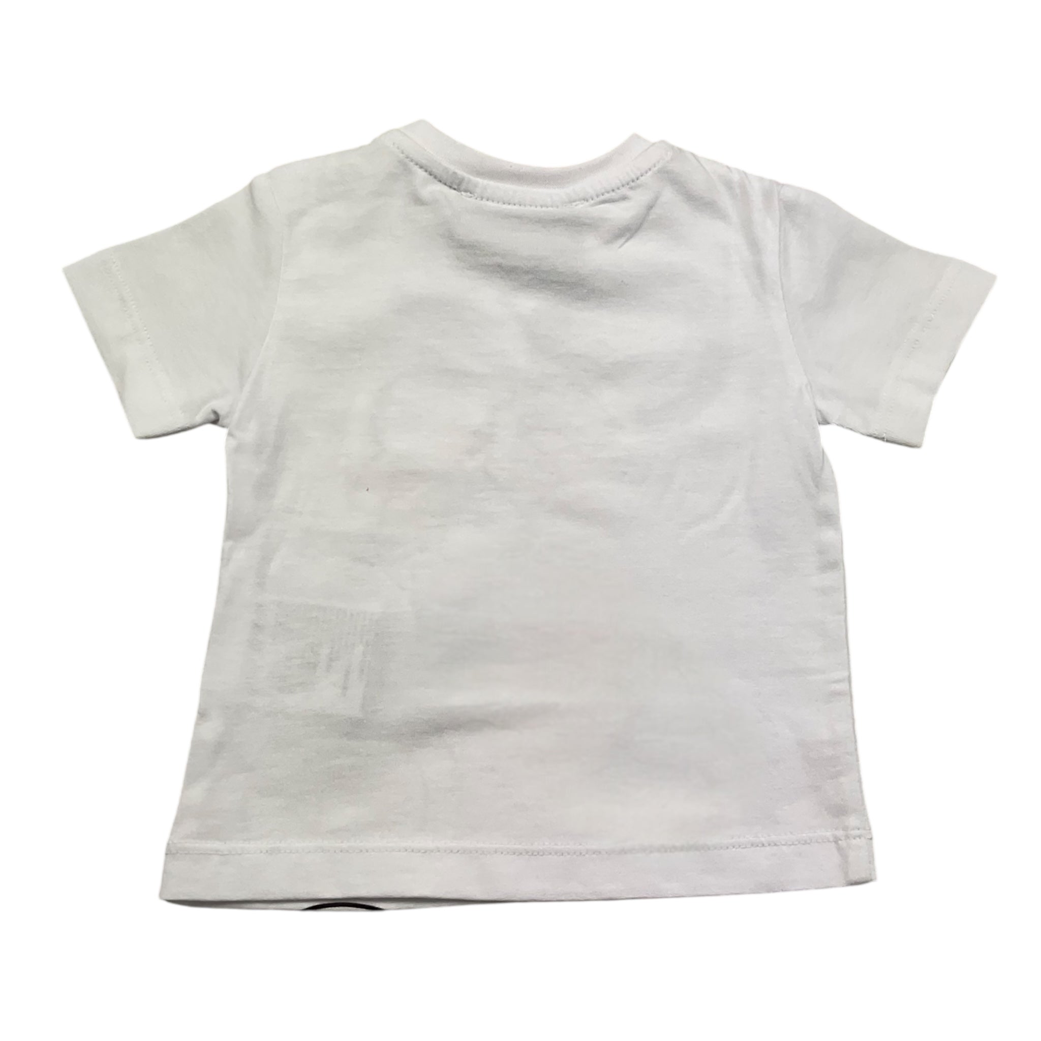 Iceberg T-Shirt Girocollo Tinta Unita con Stampa per Neonato TSICE5109B BIANCO ICEBERG 