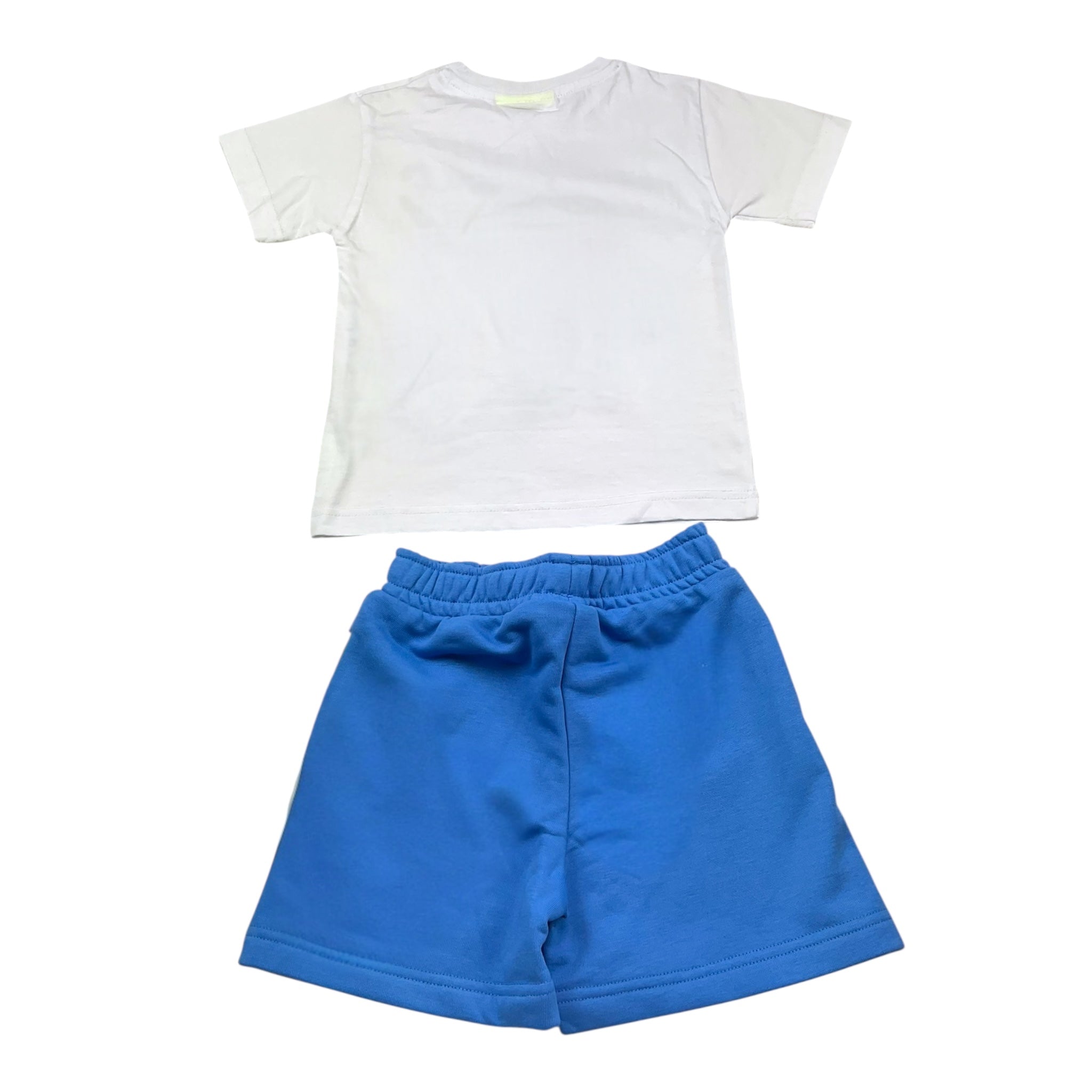 Icon Completo Bicolore T-Shirt-Bermuda per Bambino INBFS00608 BIANCO/BLU ICON 