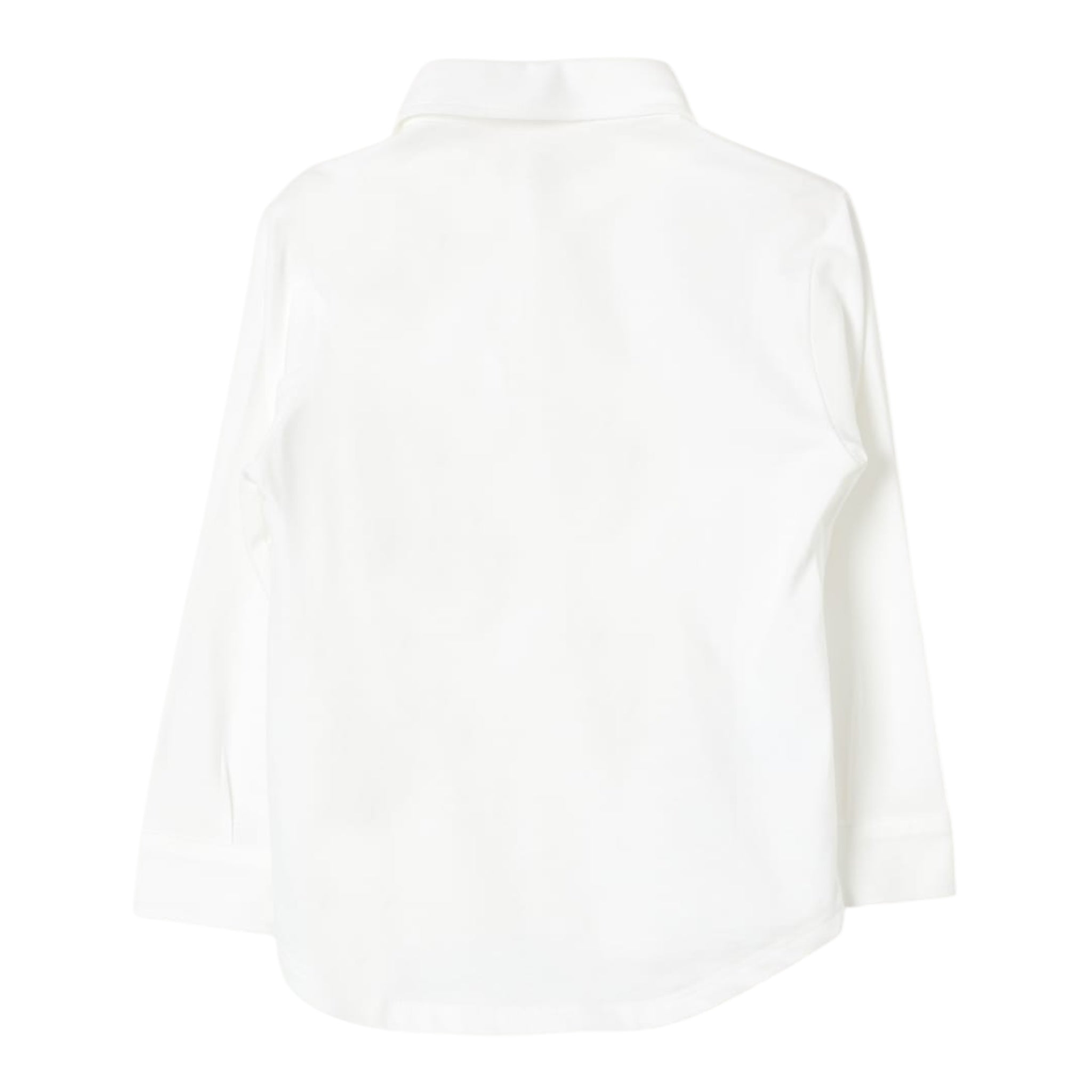 Il Gufo Camicia Manica Lunga Tinta Unita con Taschino per Bambino COACL049MF002 PANNA IL GUFO 