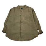 Il Gufo Camicia Manica Lunga Tinta Unita Collo Coreano per Neonato P21CL016L6006N VERDE IL GUFO 