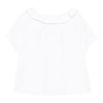 Il Gufo Camicia Mezza Manica Tinta Unita per Bambina P25CC107R0004X BIANCO IL GUFO 