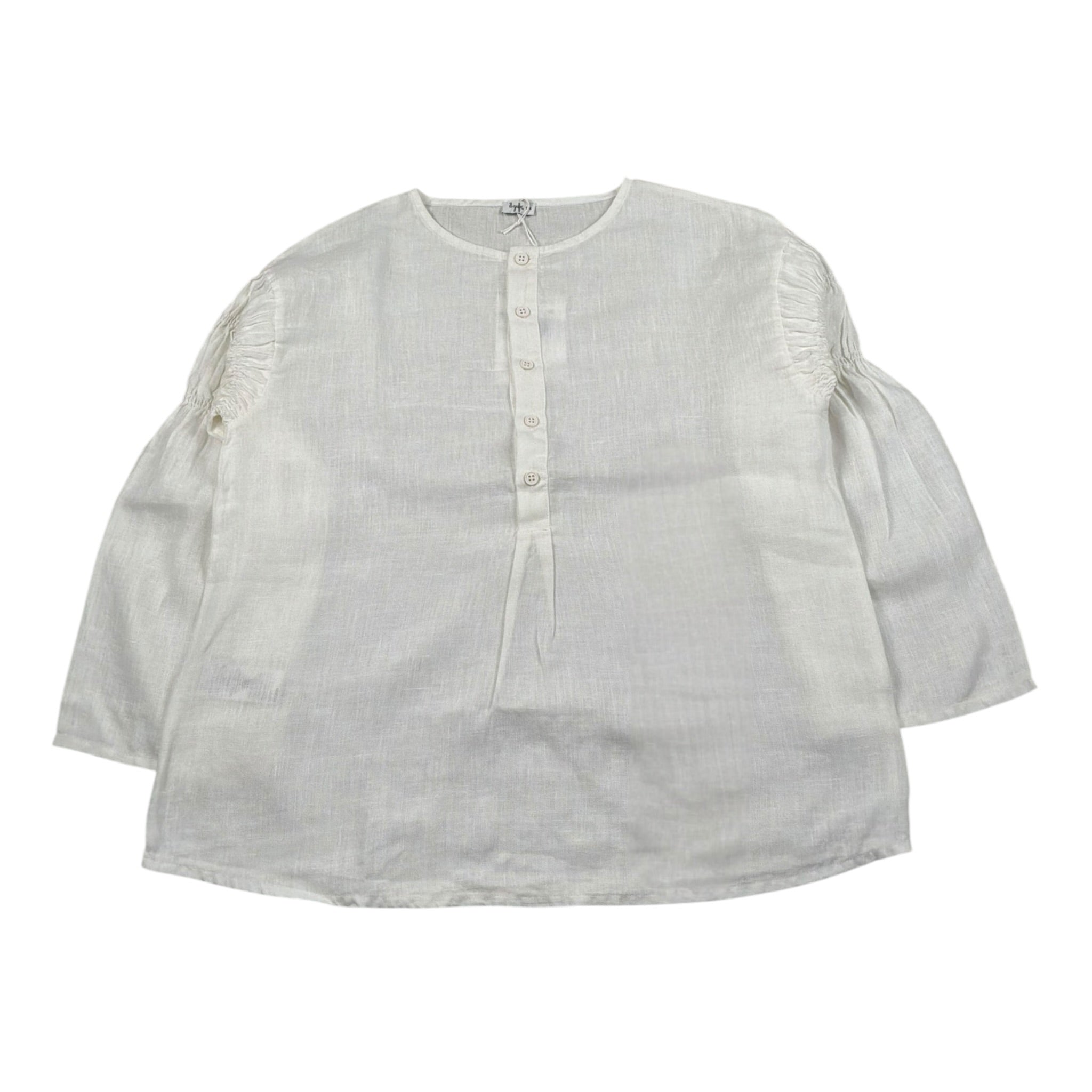 Il Gufo Camicia Manica Lunga Tinta Unita per Bambina P25CL253L6006 PANNA IL GUFO 