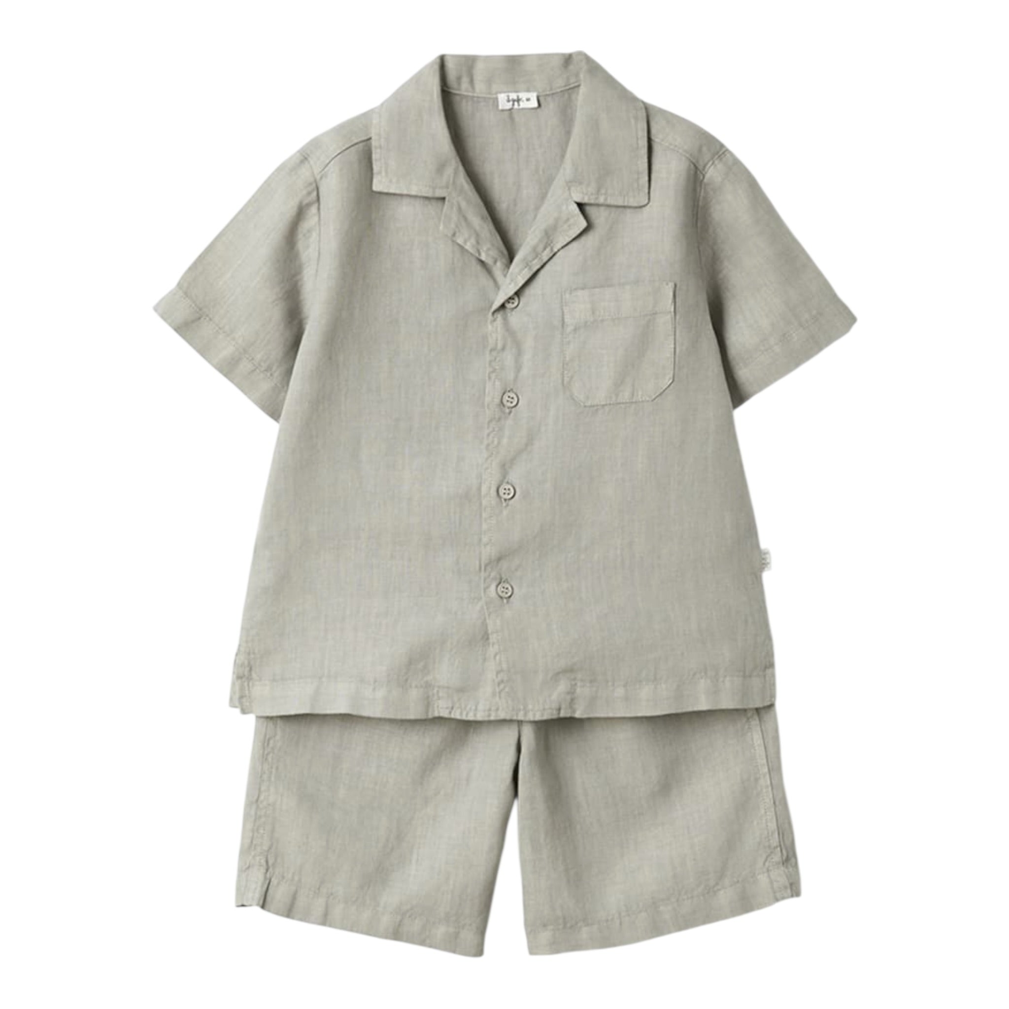 Il Gufo Completo 2 Pezzi Camicia-Bermuda per Bambino P25DP485L6006 GRIGIO IL GUFO 