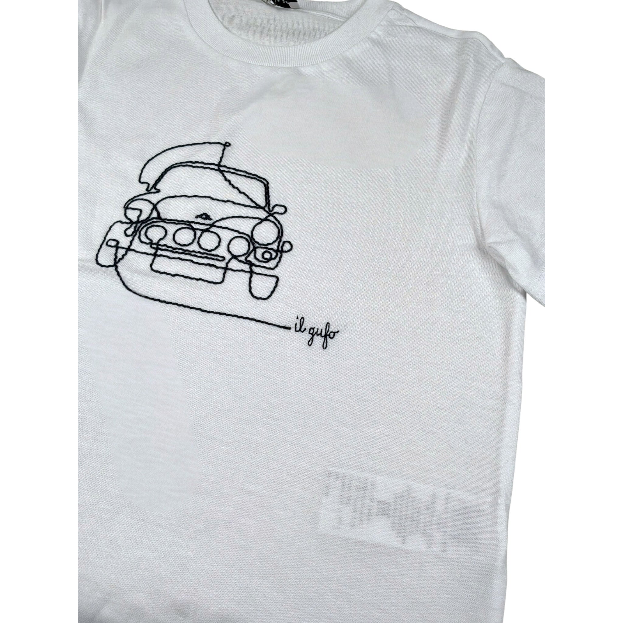 Il Gufo Completo 2 Pezzi T-Shirt-Bermuda Bicolore per Neonato P25DP538MF001 BIANCO/BLU IL GUFO 