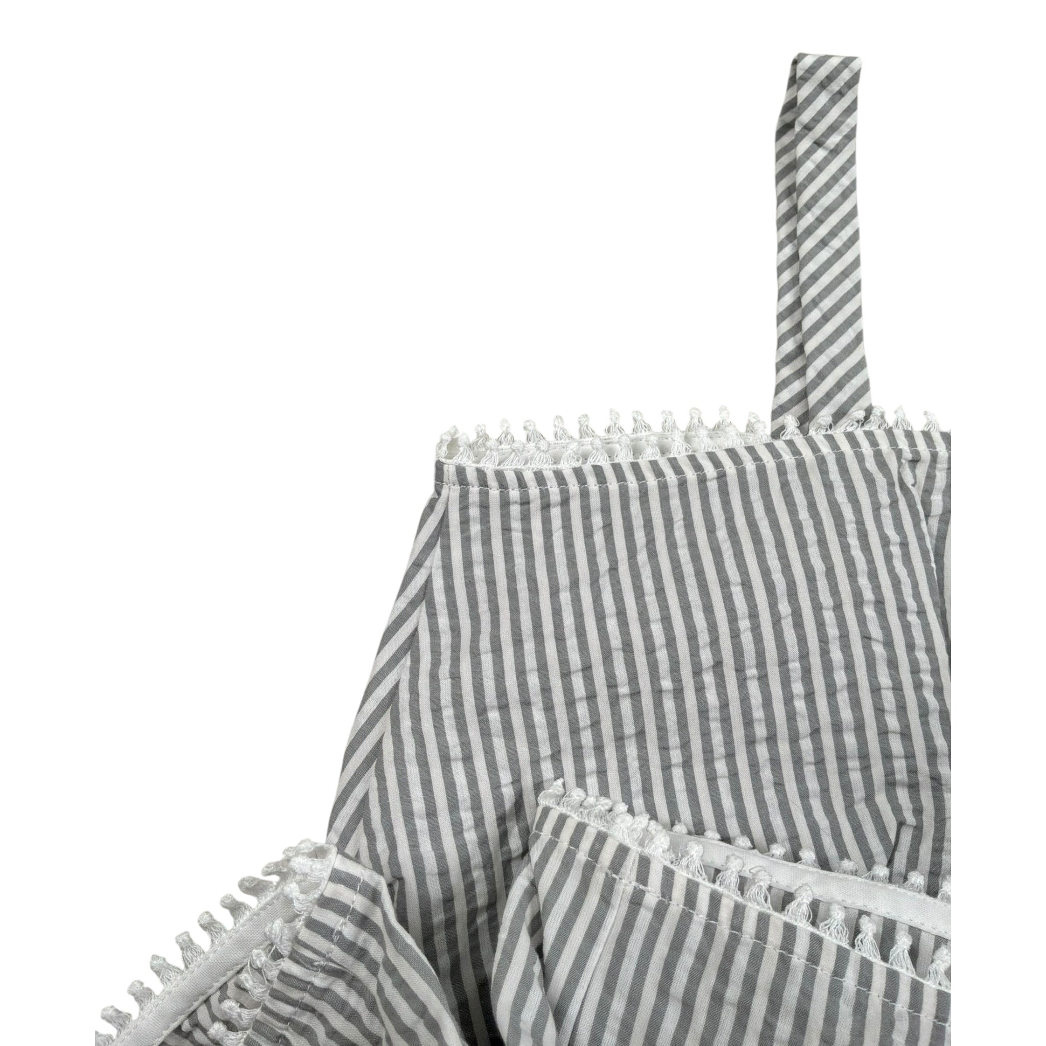 Il Gufo Completo 2 Pezzi Top-Short Fantasia A Righe per Bambina P25DP546C10800 BIANCO/GRIGIO IL GUFO 