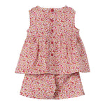Il Gufo Completo 2 Pezzi Camicia-Short per Neonata P25DP557C4139 BIANCO/ROSA IL GUFO 