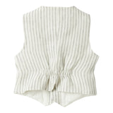 Il Gufo Gilet Fantasia A Righe per Neonato P25GI005L1018 BIANCO/BEIGE IL GUFO 