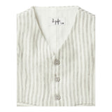 Il Gufo Gilet Fantasia A Righe per Neonato P25GI005L1018 BIANCO/BEIGE IL GUFO 