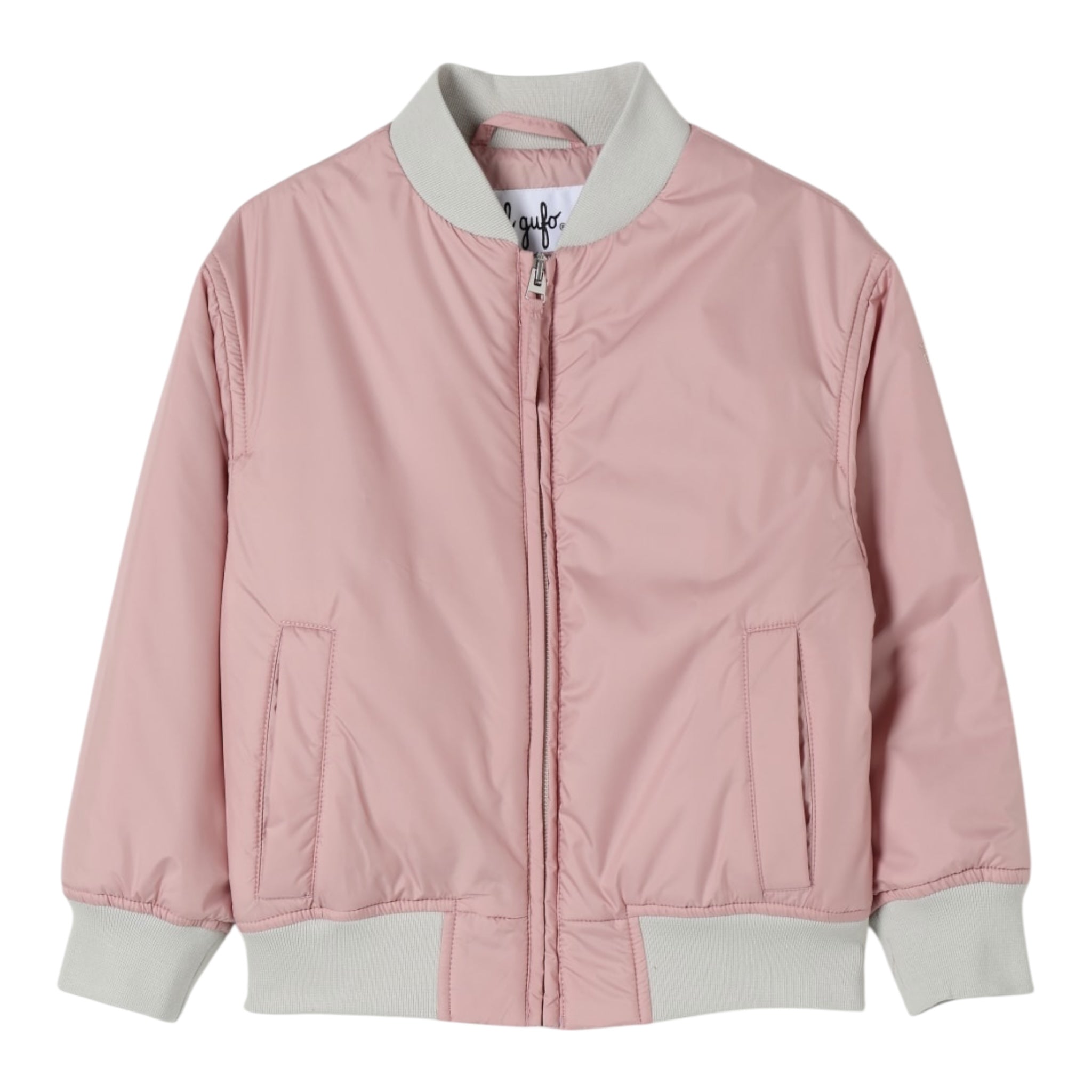 Il Gufo Giubbino Tinta Unita con Zip per Neonata P25GR205NN106N ROSA IL GUFO 