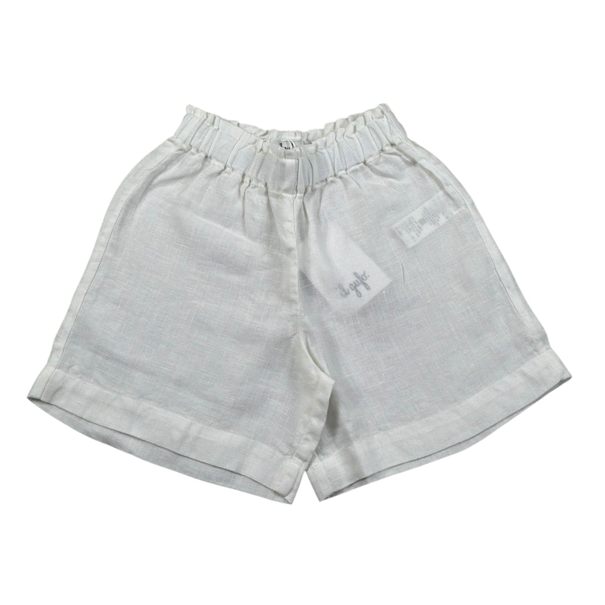 Il Gufo Short Tinta Unita con Elastico In Vita per Neonata P25PB181L6009 BIANCO IL GUFO 