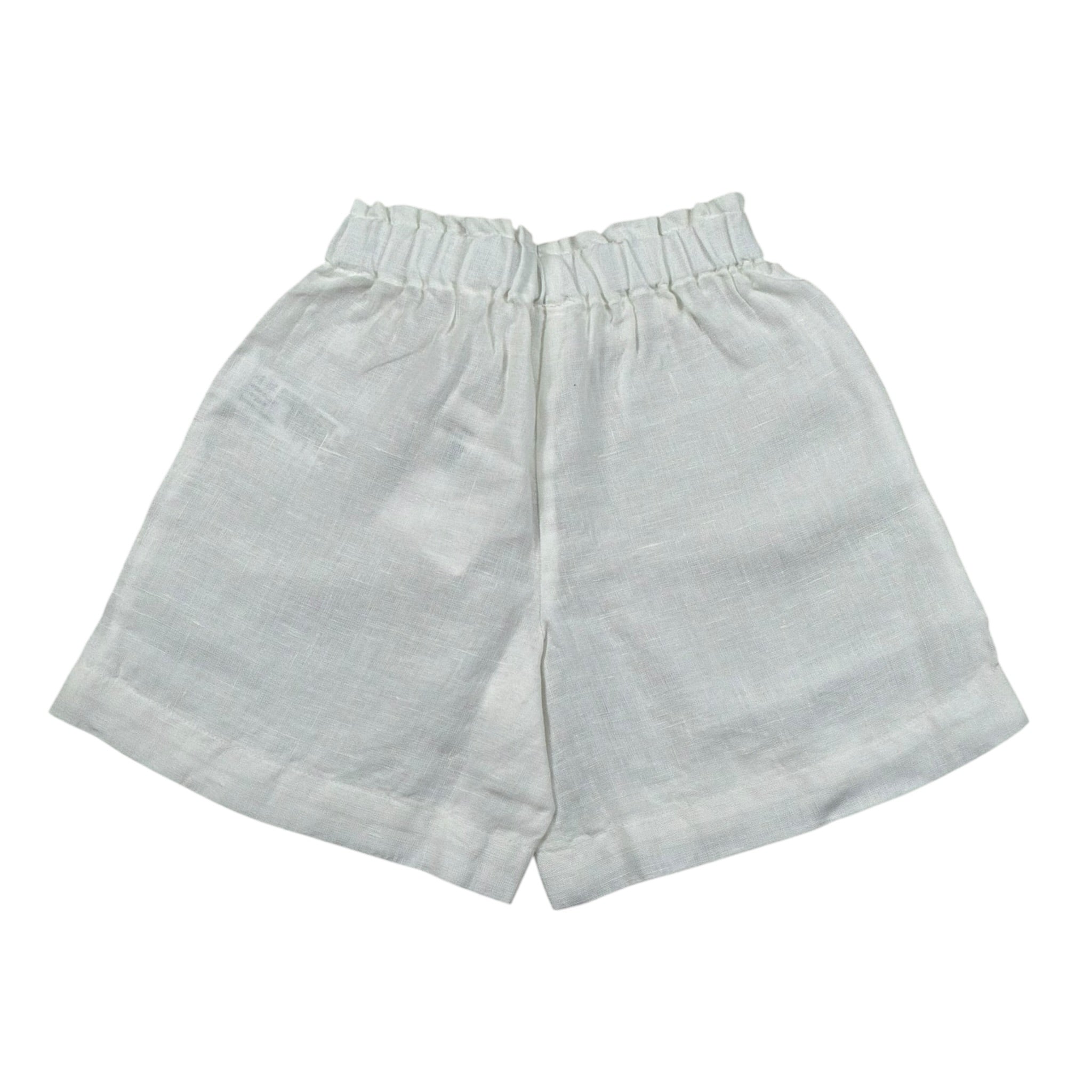 Il Gufo Short Tinta Unita con Elastico In Vita per Neonata P25PB181L6009 BIANCO IL GUFO 