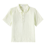 Il Gufo Camicia Mezza Manica Tinta Unita per Neonato P25PC060L6006N VERDE IL GUFO 