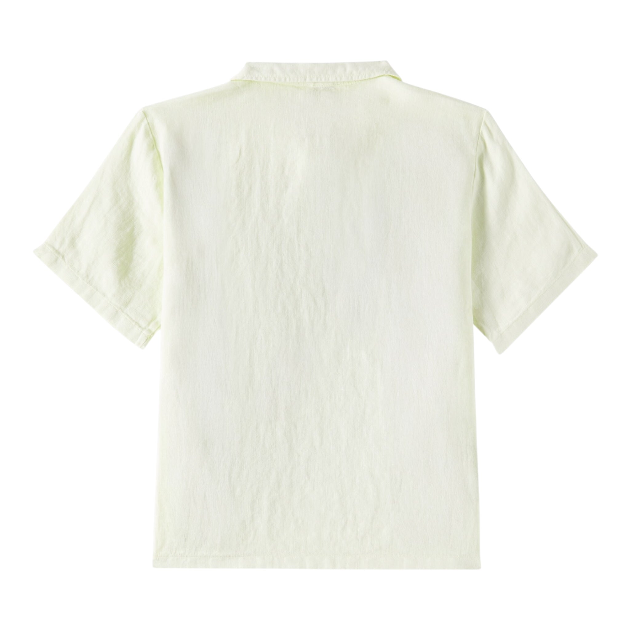 Il Gufo Camicia Mezza Manica Tinta Unita per Neonato P25PC060L6006N VERDE IL GUFO 