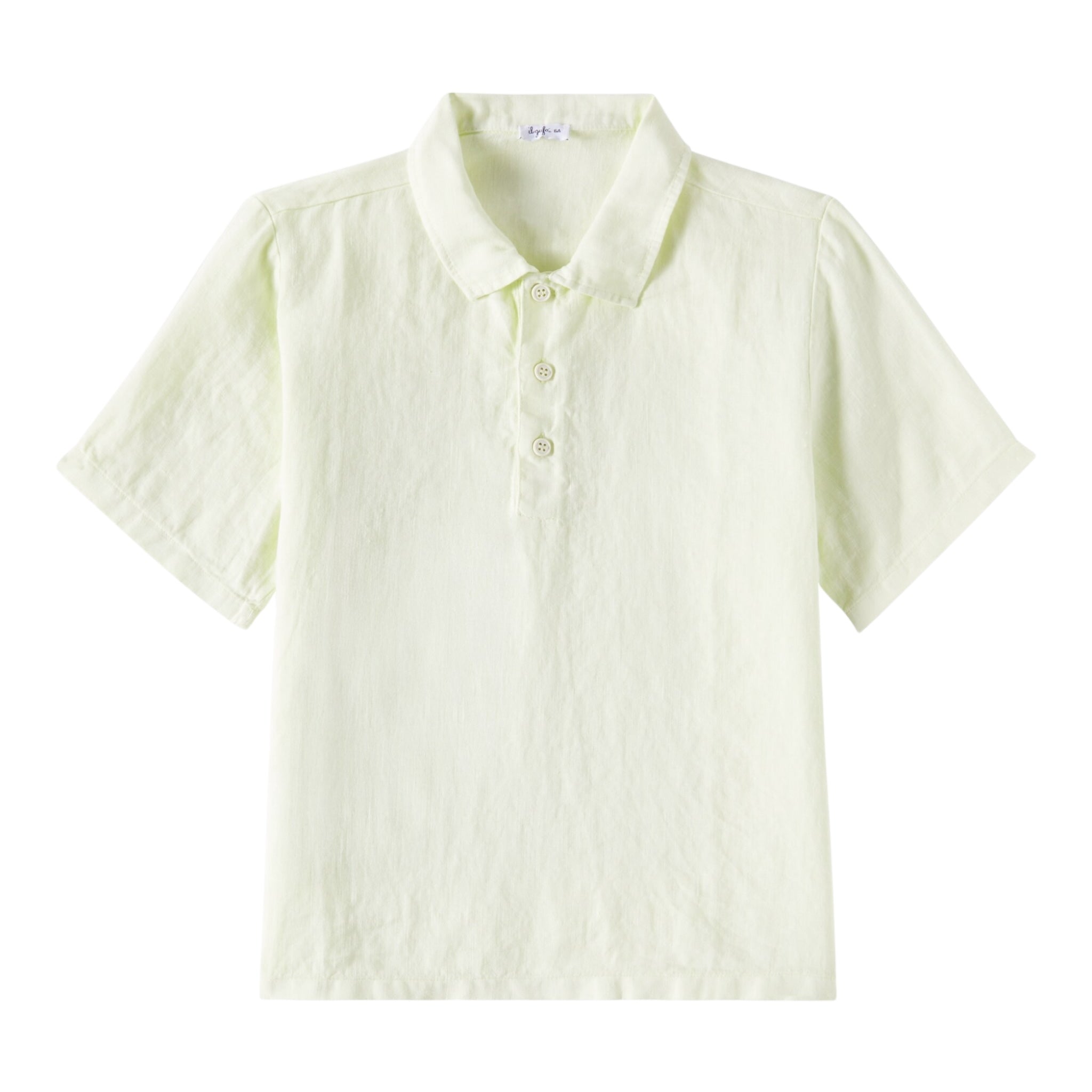 Il Gufo Camicia Mezza Manica Tinta Unita per Bambino P25PC060L6006 VERDE IL GUFO 