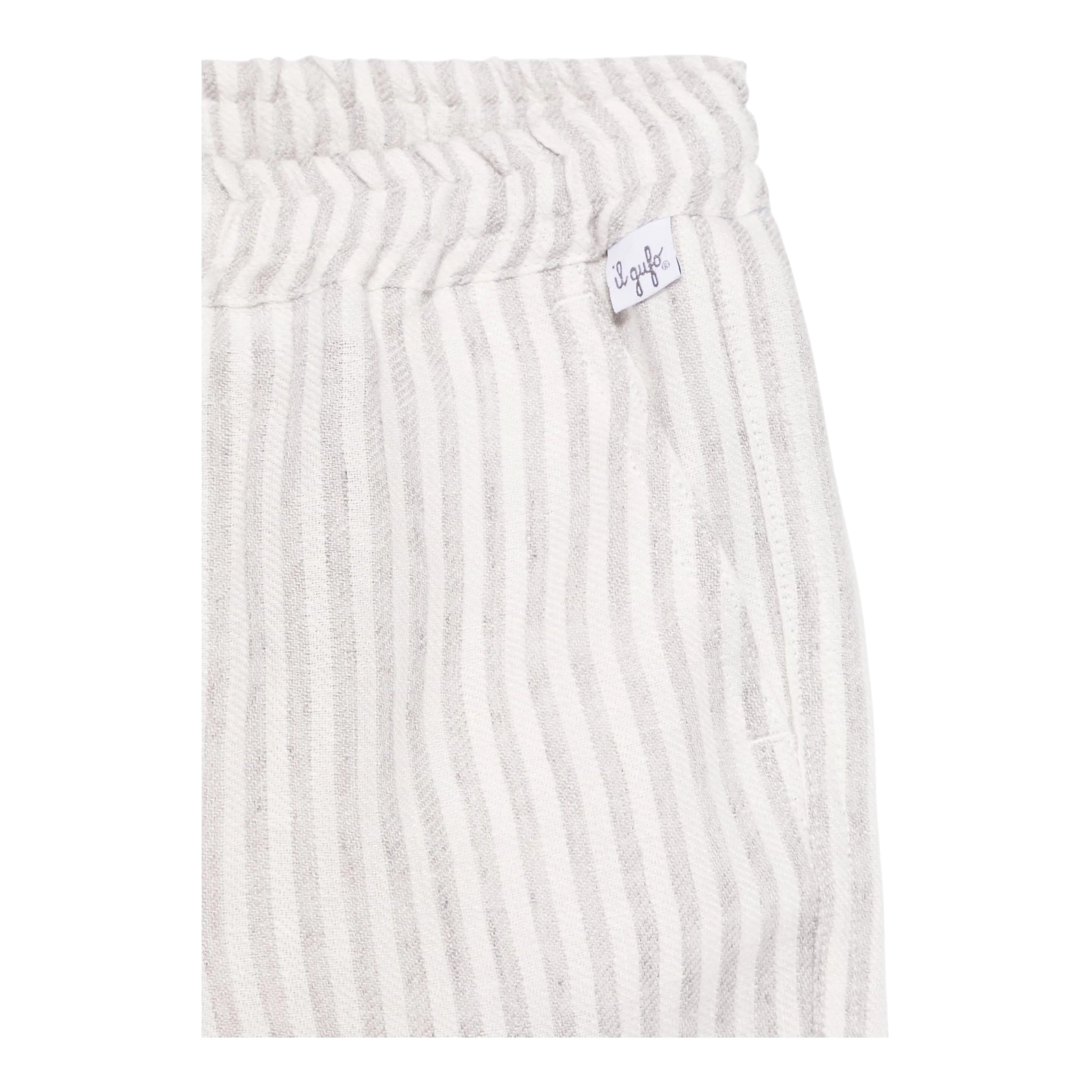 Il Gufo Pantalone Fantasia A Righe con Elastico In Vita per Neonato P25PL404L1018 BEIGE IL GUFO 