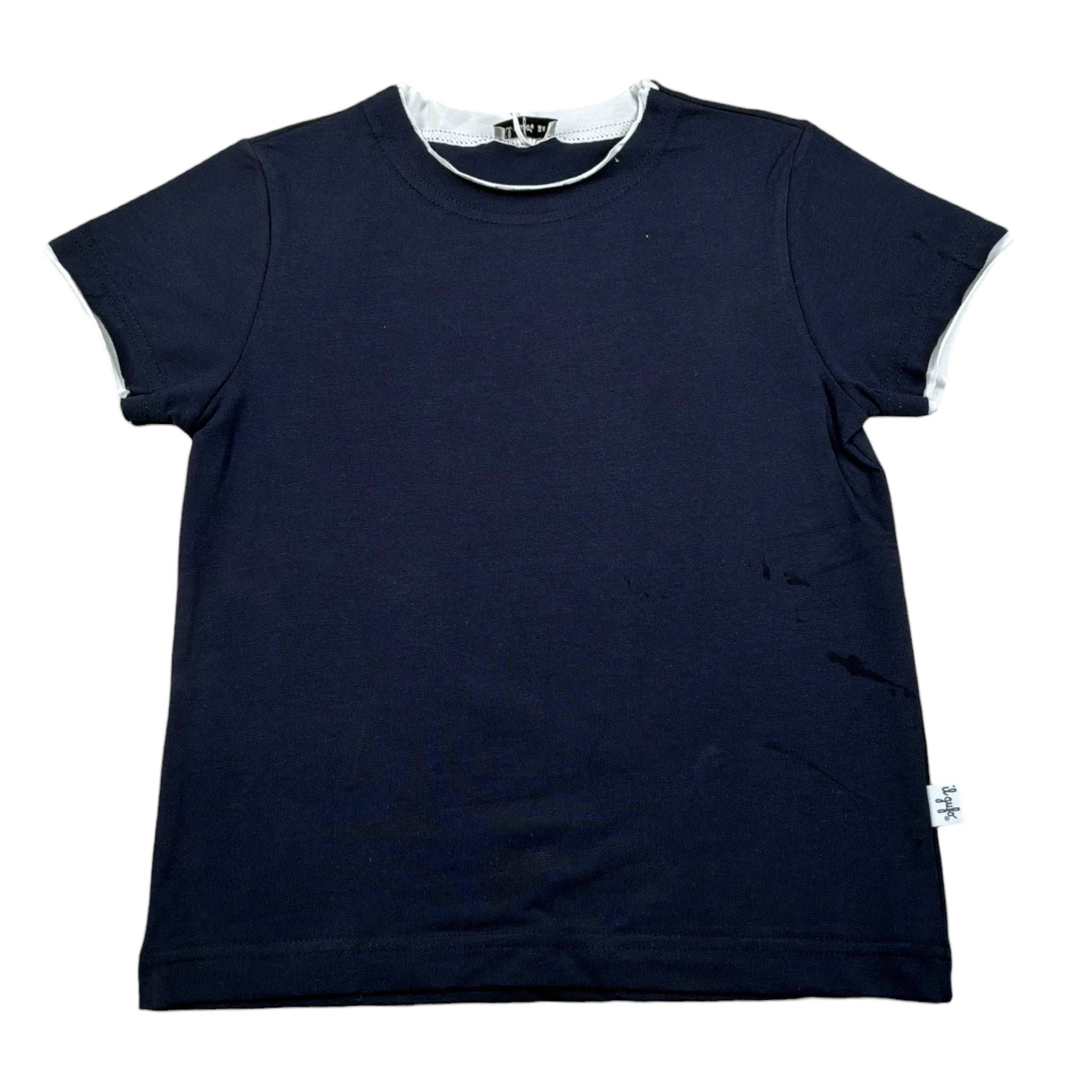 Il Gufo T-Shirt Girocollo Tinta Unita  per Neonato P25TS050MF032 BLU IL GUFO 