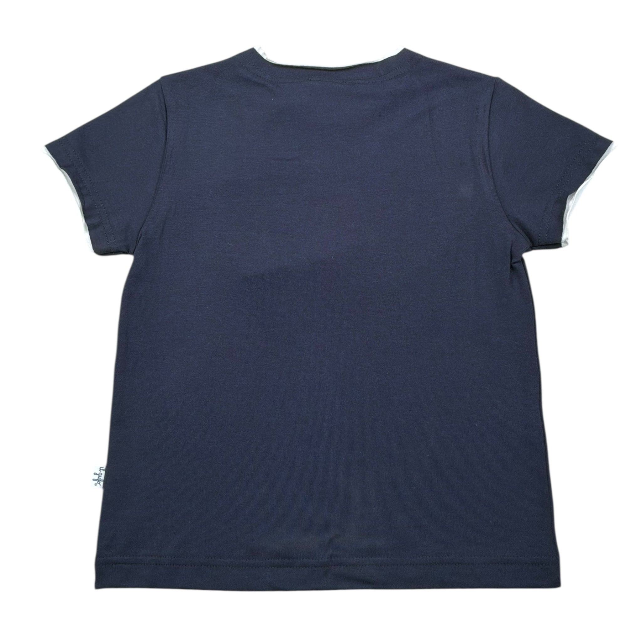 Il Gufo T-Shirt Girocollo Tinta Unita  per Neonato P25TS050MF032 BLU IL GUFO 