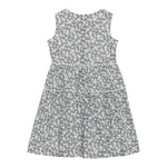 Il Gufo Abito Giromanica Tinta Unita con Stampa Floreale per Bambina P25VA319C4138J GRIGIO IL GUFO 