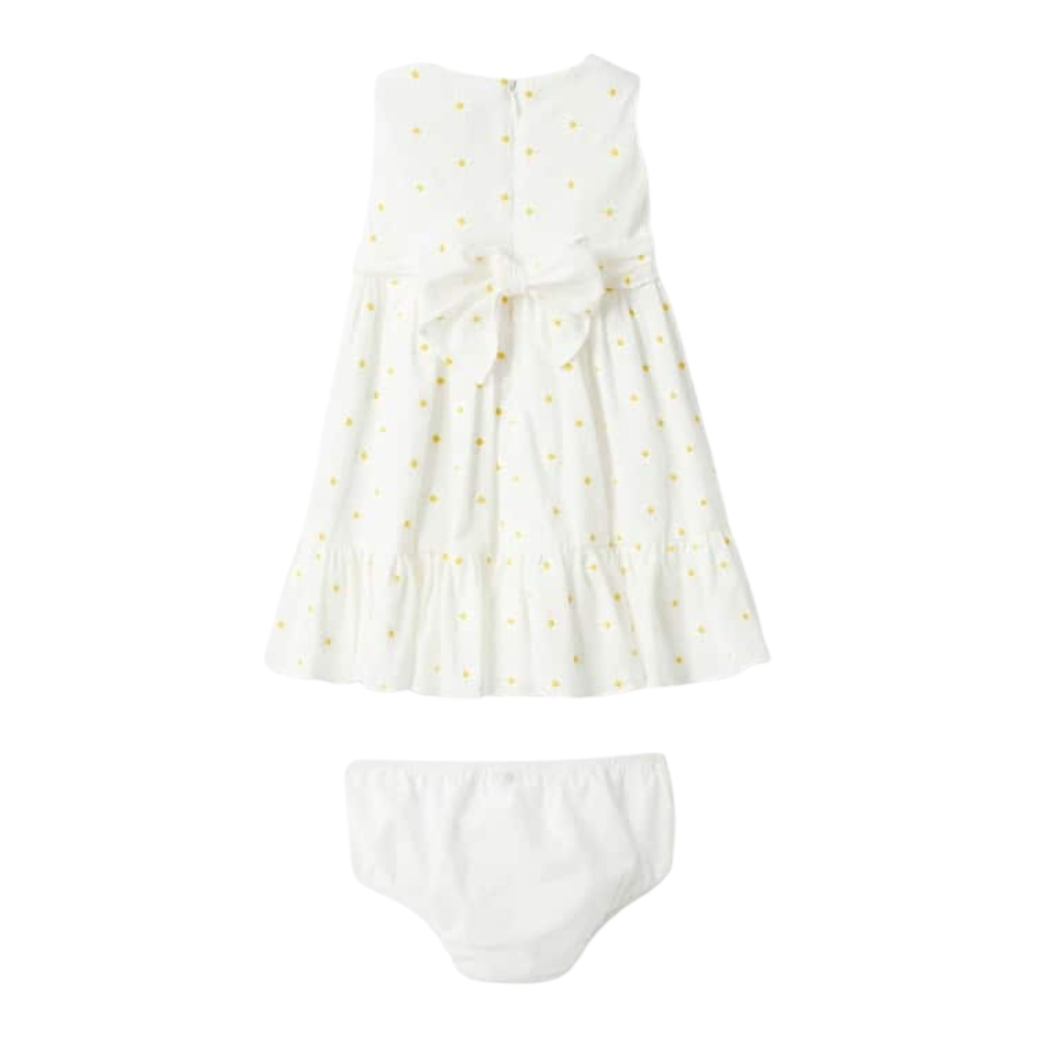 Il Gufo Set Abito-Coulotte Tinta Unita con Margherita per Neonata P25VA330C5053 BIANCO IL GUFO 